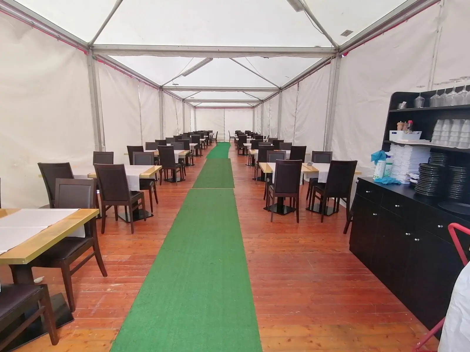 Gazebo interno ristorazione